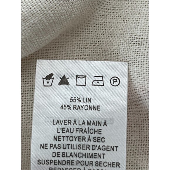 NEW‎ Caroline Constas Linen Blend Floral Shorts Size M Cottage Feminine Toile - Picture 10 of 10